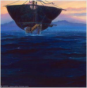 Fleet of Ar-Pharaz�n by John Howe